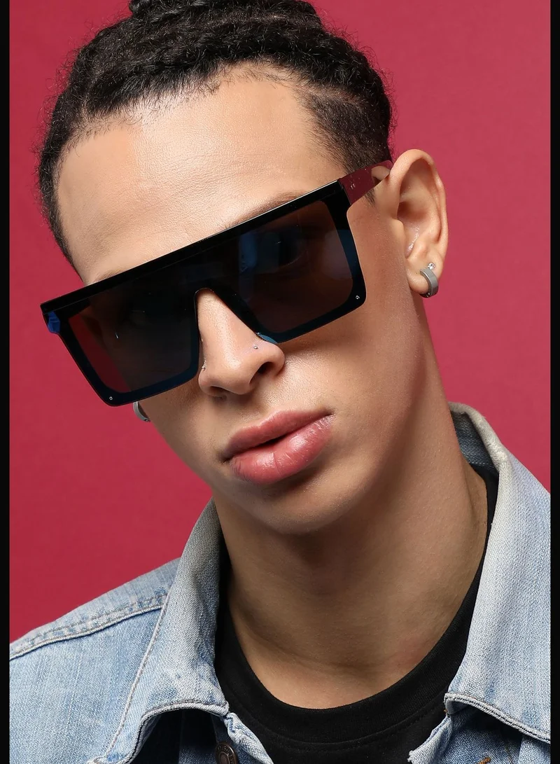 French Accent Polarized Full Rim Oversized Sunglass For Men
