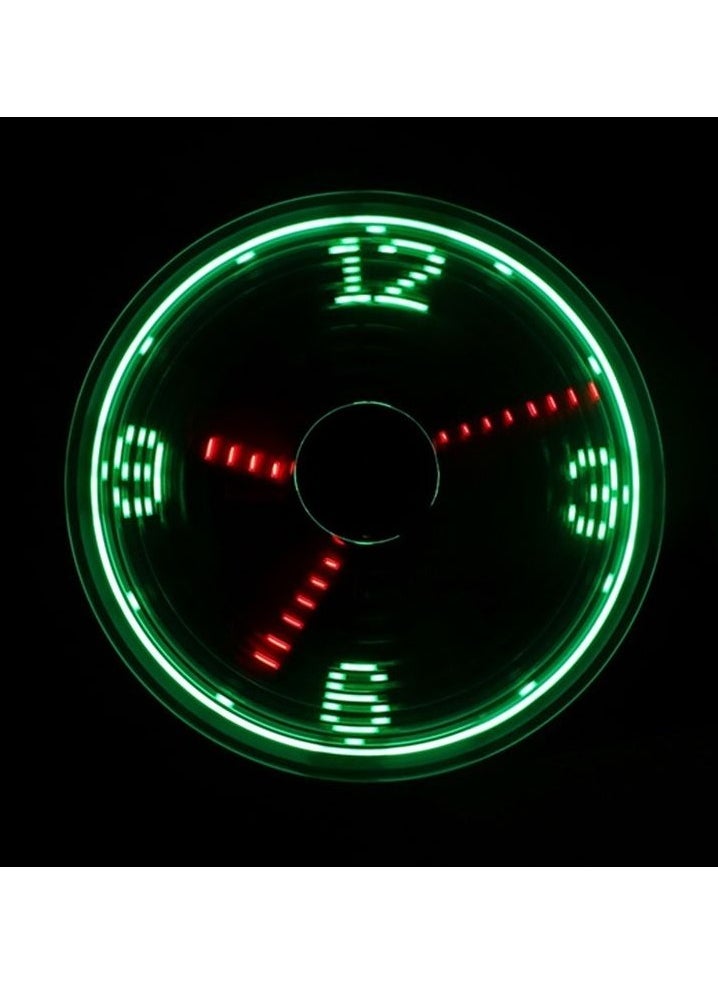 LED Display Real Time Clock Mini Fan