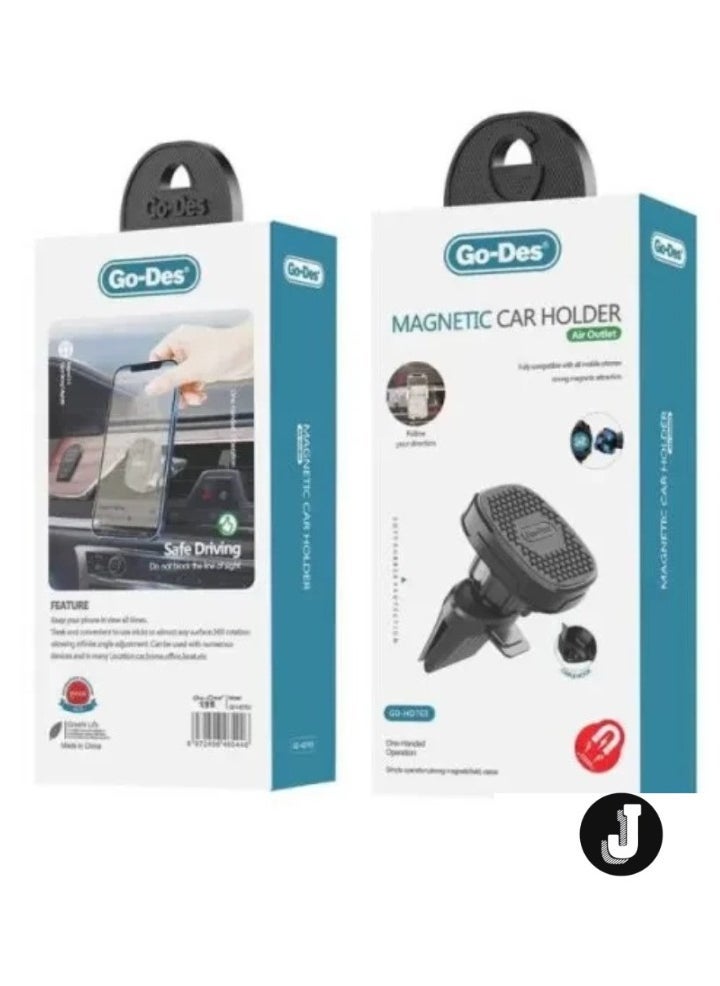 Magnetic Vehicle Telephone Holder – Universal Dashboard & Vent Mount for iPhone, Android & More