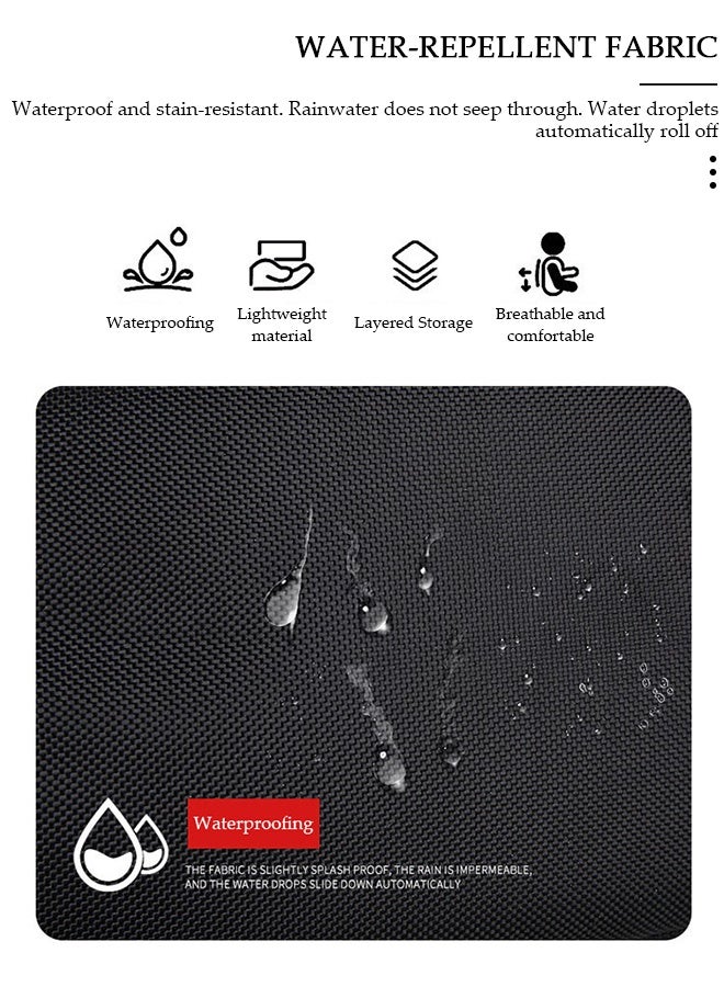 DUNISO Camera Bag Padded Camera Shoulder Bag for Photographers, Waterproof Camera Bags & Cases with Rain Cover for SLR DSLR, Lenses, Accessories - Image 3