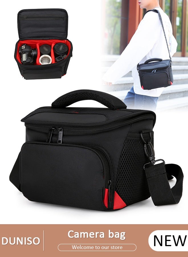 DUNISO Camera Bag Padded Camera Shoulder Bag for Photographers, Waterproof Camera Bags & Cases with Rain Cover for SLR DSLR, Lenses, Accessories - Image 1