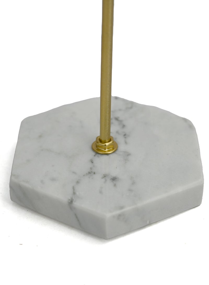 Heart Shape Metal Hanging Jewelry Display Rack/Layered Jewelry Rack Organizers for Necklaces, Bracelets, Rings, Organizers Trays With Bases Display Holder Tiered/Jewelry Organizer with Marble base - Image 2