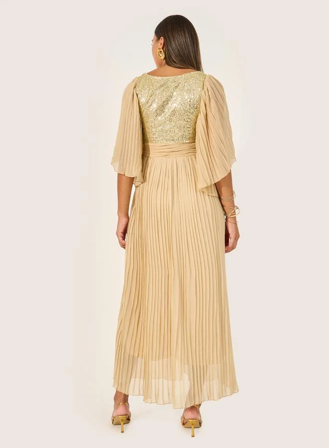 Styli Sequin Bodice Dress
