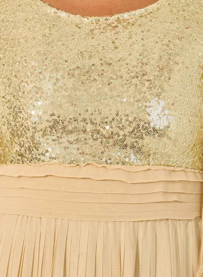 Styli Sequin Bodice Dress