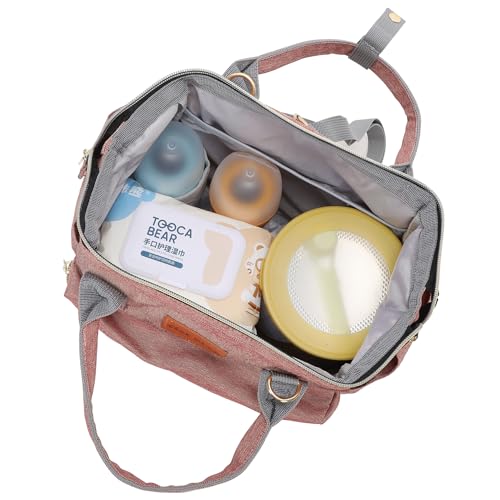 1ST STEP Smart And Multi-Functional Diaper Bag (Pink) - Image 4