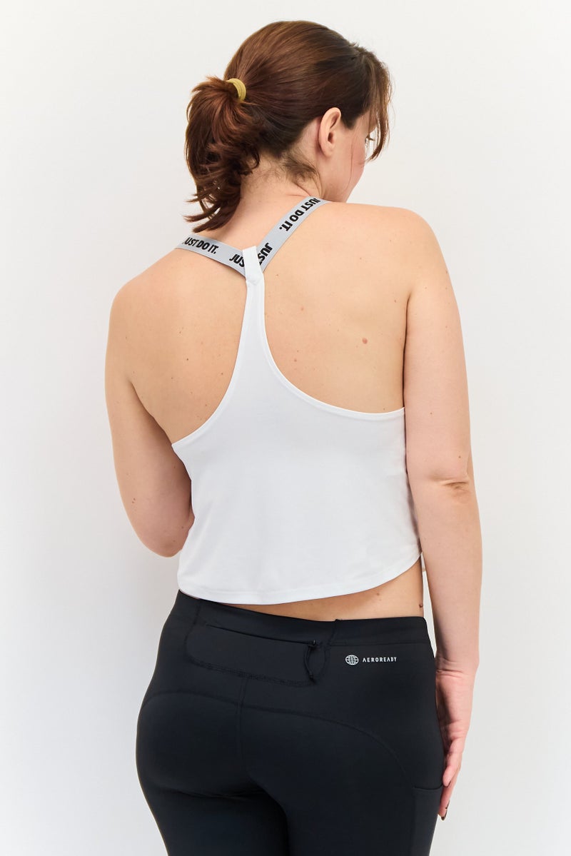 Nike Women Sportswear Fit Sleeveless Training Tank Tops, White - Image 3