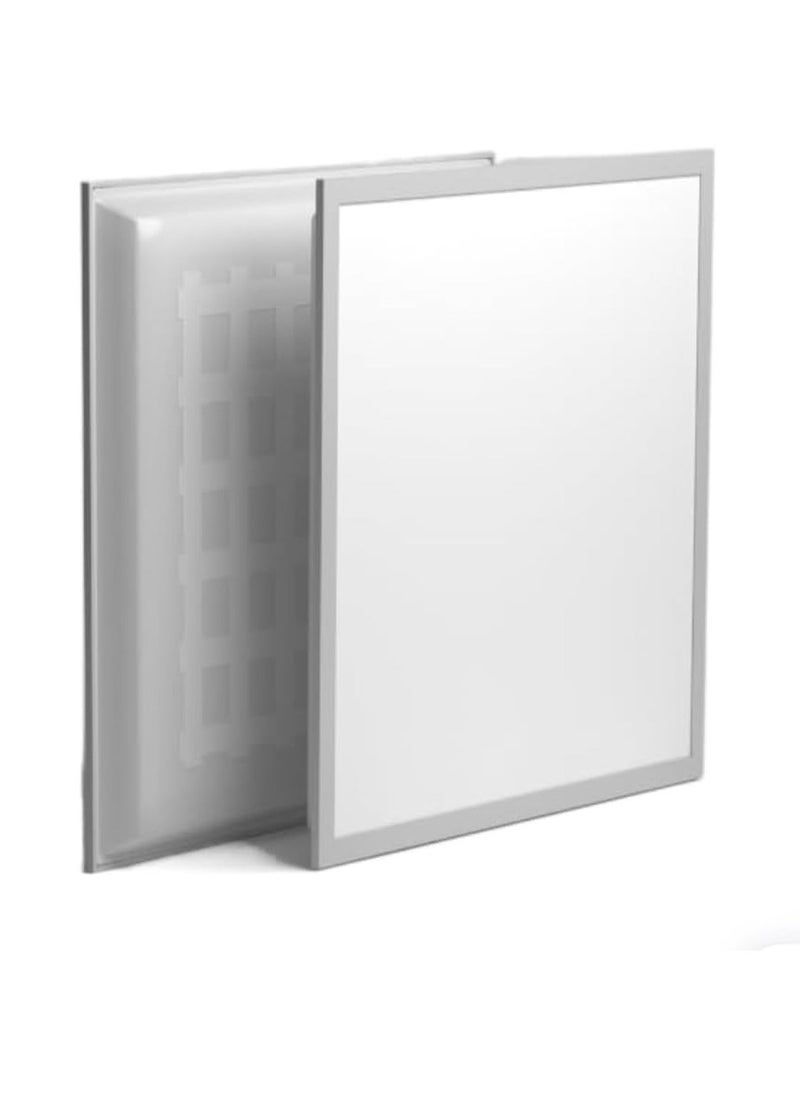 NAKASHI 40 Watt LED Ceiling Light Frame 60 x 60 Square Aluminium LED Flat Panel Lamp for Home Improvement Kitchen Living Room Office Supermarket 4000K Neutral White  - Image 1