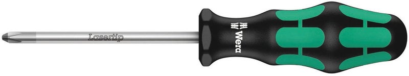 Wera 05008710001 Kraftform Plus 350 PH Phillips Screwdriver, Lasertip, PH 1 Head, 3-1/8" Blade Length - Image 1