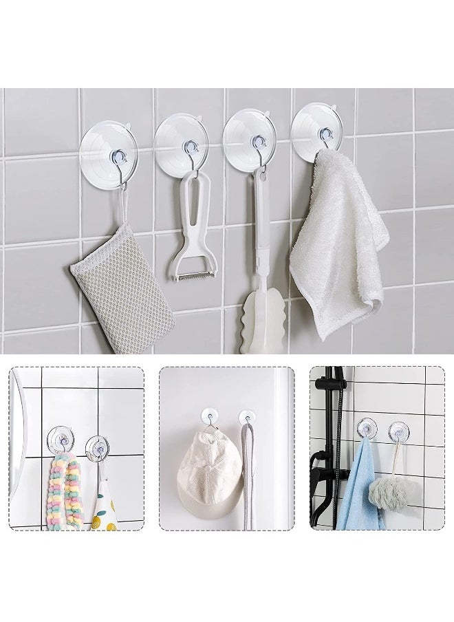 60mm Large Suction Cup Hooks Strong Clear PVC Cup with Metal Hooks Removable, Waterproof, and Oil Proof Ideal for Kitchen Bathroom Shower Wall Window Glass Door(24 Pack) - pzsku/Z664CCC4DA5016E8CF57AZ/45/_/1738147117/57ea9b6e-fc40-4875-bf62-bae685e306d0