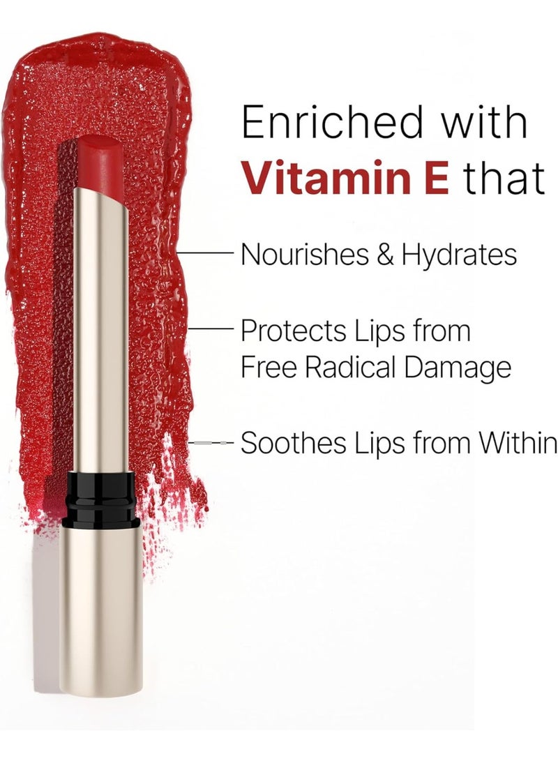 Swiss Beauty Select High On Shine Creamy Lipstick | With Mirror-shine finish | Enriched with Vitamin E | 1g, Shade- Chocolate Charm - Image 5