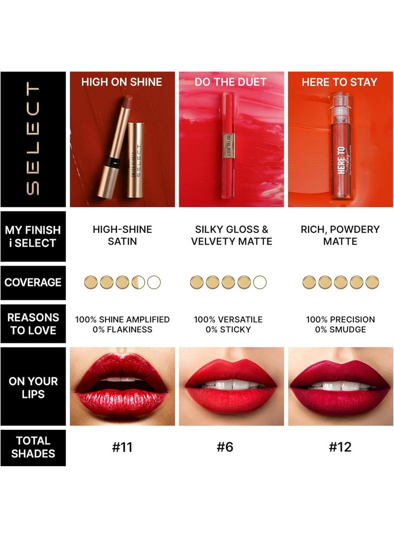 Swiss Beauty Select High On Shine Creamy Lipstick | With Mirror-shine finish | Enriched with Vitamin E | 1g, Shade- Chocolate Charm - Image 4