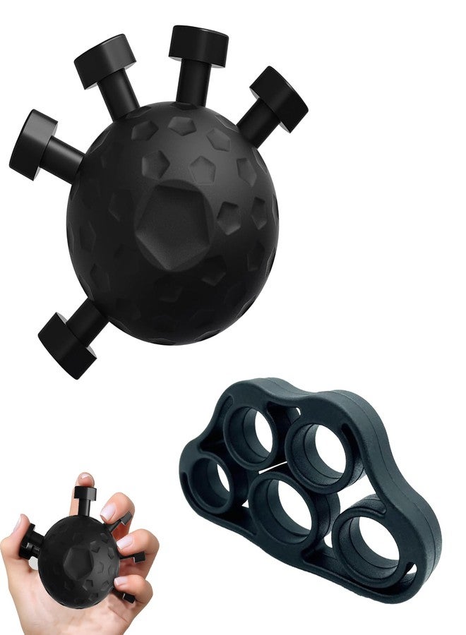 NUDFSY 2 Pcs Hand Exercise Equipment Set, Grip Strengthener & Finger Grip Strengthener Combo for Forearms Workout, Portable Hand Grip Strengthener with Adjustable Resistance for Physical Therapy, Fitness, and Office Use - Image 1