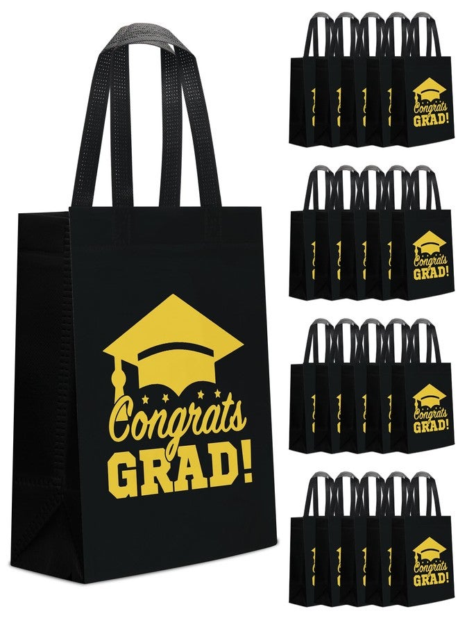 KERINGO 30 PCS Large Graduation Gift Bags Bulk with Handles Reusable Non Woven Congrats Grad Tote Bags Graduation Party Favors for Grad College Nursing High School - Image 1