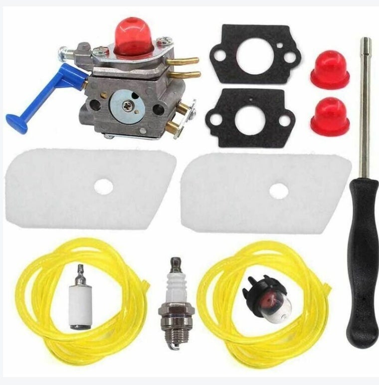 Carburetor with air filter, 124L 125C 125L 125LD 125R 125RJ 128C 128CD 128L 128DJX lawn mower C1Q-W40A special wrench