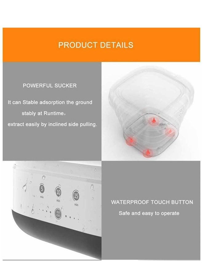 Cool Baby - The New Upgrade Portable Mini Folding Clothes Washing Machine Bucket Automatic Home Travel Personal Clothes Washer With Spin Drying Function,220V/2.5KG (Pink) - Image 1