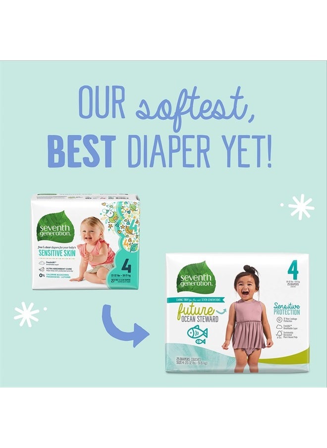 Baby Diapers, Size 4, 135 Count (Pack of 1)