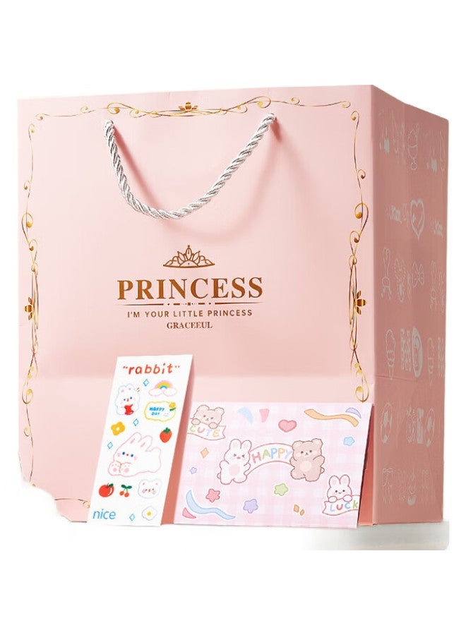 Dimoarch Children'S Hair Accessories Gift Box Girls Birthday Gift 7-14 Years Old Little Princess Pretend Play Toy Jewelry Box 153 Pieces - Image 3