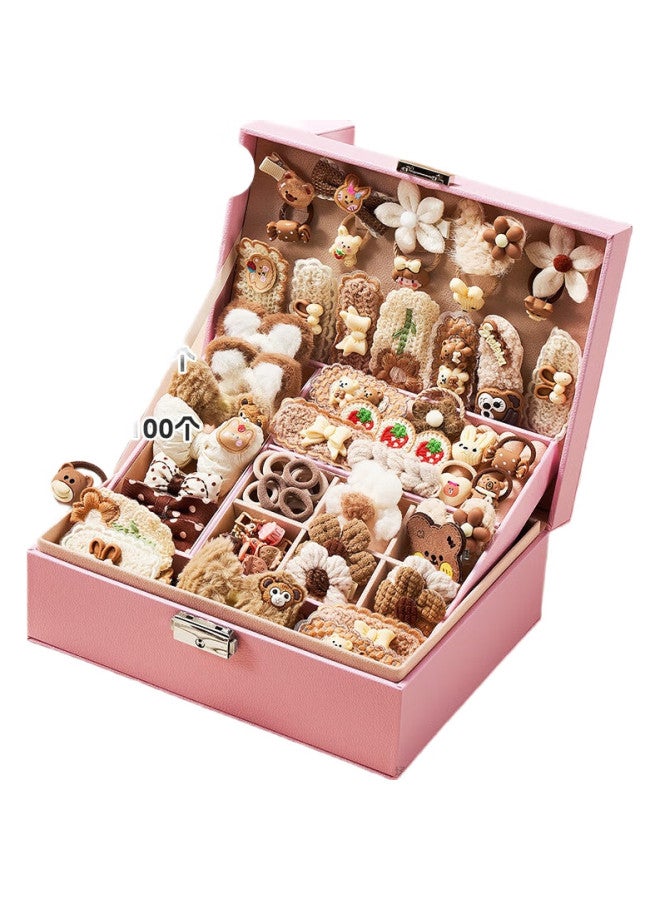 Dimoarch Children'S Hair Accessories Gift Box Girls Birthday Gift 7-14 Years Old Little Princess Pretend Play Toy Jewelry Box 153 Pieces - Image 2