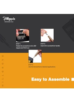 Hillgrove Hillgrove SCS Precision 25in1 Portable Pocket Screw driver Mobile Repairing Tools Set Multicolour Pack of 25  - Image 4