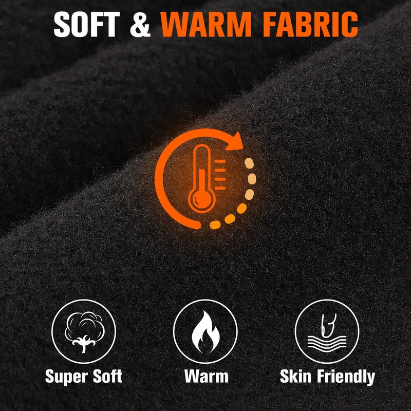 YANIKY Balaclava Ski Mask Windproof Thermal Winter Face Mask for Men Women Full Face Cover for Cold Weather Skiing Motorcycle Black - Image 2