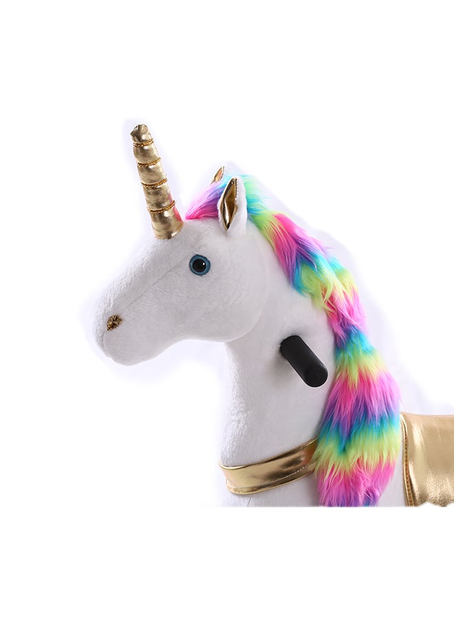 Toby’S Rainbow Unicorn  Rideamal Ride-On Toy For Kids – Mechanical Plush Ride-On With Handlebar Steering, No Battery, Indoor & Outdoor Use, Age 3+ - Image 4