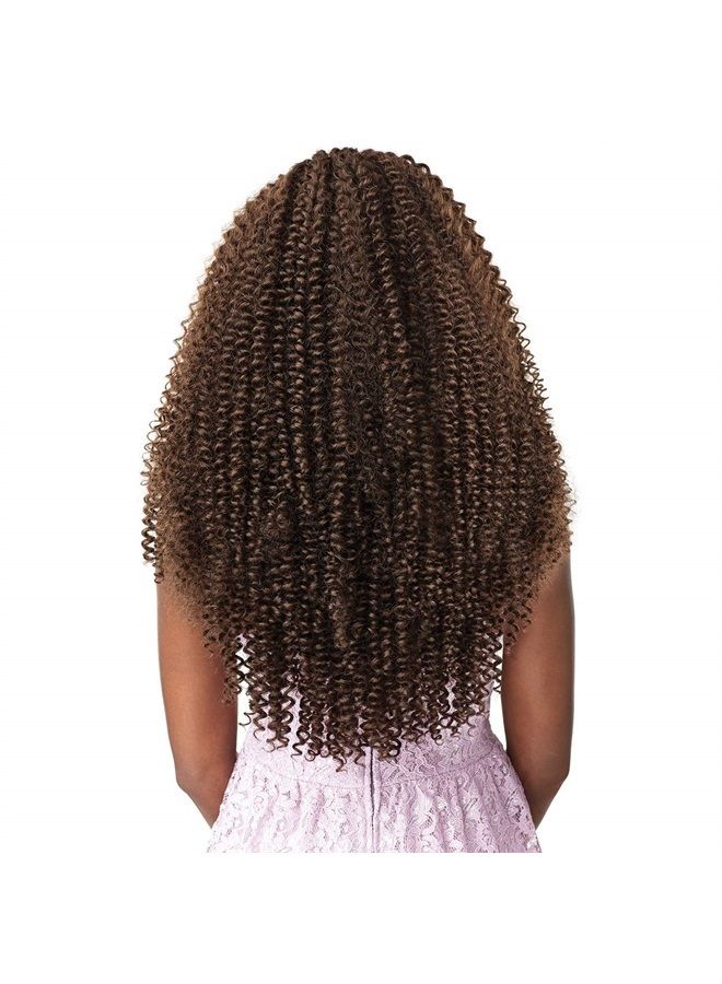 Sensationnel Lulutress Synthetic Crochet Braid - WATER WAVE 18" (1B Off Black) - Image 4