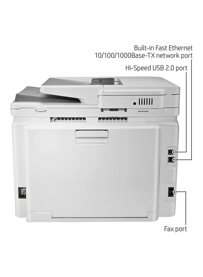 HP طابعة MFP M283fdw من اتش بي، ليزر جيت برو ملونة، متعددة الوظائف: طباعة ليزر ملونة، ‎مسح ضوئي، نسخ، فاكس و‎‎ واي فاي أبيض - Image 2