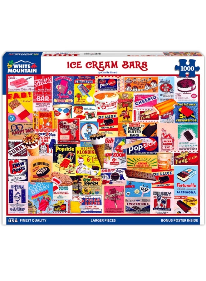 White Mountain Puzzles Ice Cream Bars - 1000 Piece Jigsaw Puzzle - Image 4