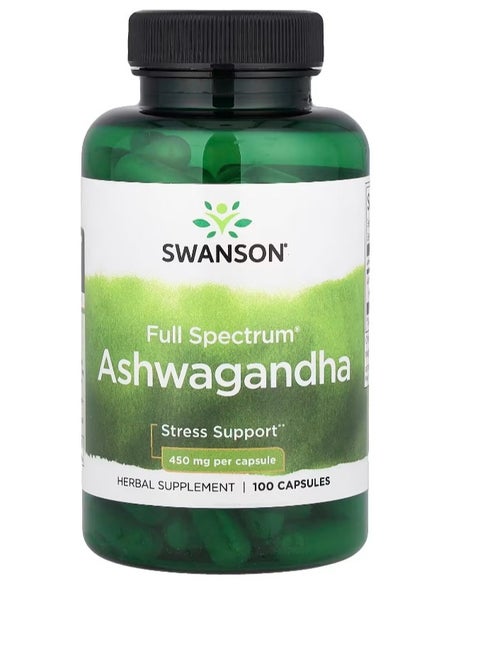 full Spectrum Ashwaganda strees support 100 capsules 450 MG