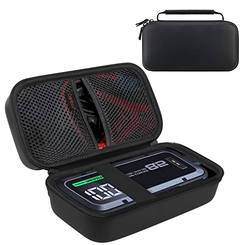 Canboc Hard Carrying Case for Alpha85 Jump Starter / Alpha85S Jump Starter 2000 Amp 20000mAh Car Starter, Mesh Bag for Jumper Cable, AC Wall Charger, Black - Image 1
