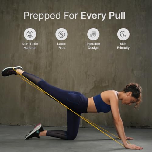 Cult Yellow Resistance Band (3–7 kg) | Light Resistance Fitness Band for Stretching, Yoga, Pilates, Warm-Ups, Pull-Up Assistance & Home Workouts for Men & Women - Image 5