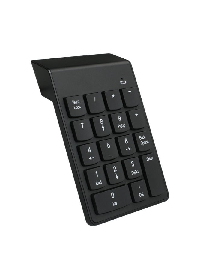 2.4G Wireless Financial Accounting Mini Numeric Keypad Notebook External Numeric Keypad Computer-Color:Black  - Image 1