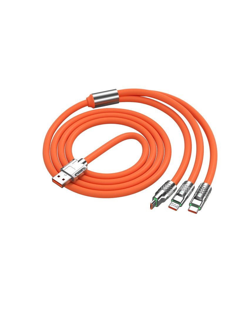 Y&D 120W 3-In-1 LED USB Fast Charging Data Cable - Image 1