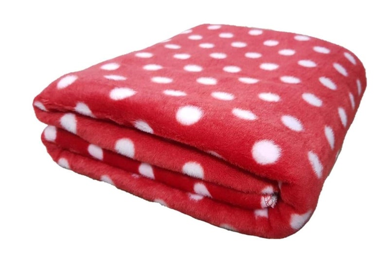 BRANDONN Baby Blankets New Born Combo Pack of Polka Printed Wrapper Towel Cum Baby Sleep Crib Wrapping Sheet (100 cm x 75cm, 0-12 Months) Pack of 2 - Image 3