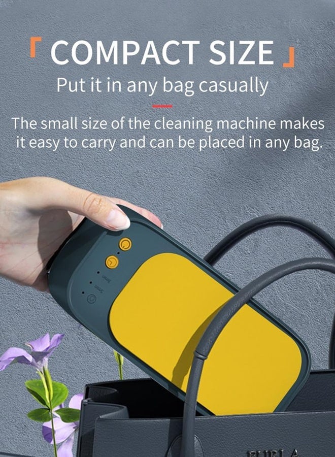 جهاز تنظيف بالموجات فوق الصوتية، جهاز تنظيف المجوهرات، جهاز تنظيف النظارات بتردد 48 كيلوهرتز، جهاز تنظيف احترافي بالموجات فوق الصوتية للمجوهرات والخواتم والنظارات والساعات وأطقم الأسنان والعملات المعدنية وشفرات الحلاقة، أزرق داكن - Image 3