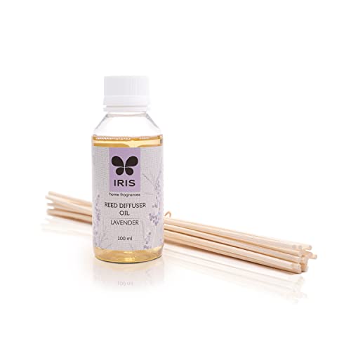 IRIS Lavender Reed Diffuser Refill – 100ml | Long Lasting Aroma Oil for Home & Office | Relaxing Floral Fragrance - Image 1