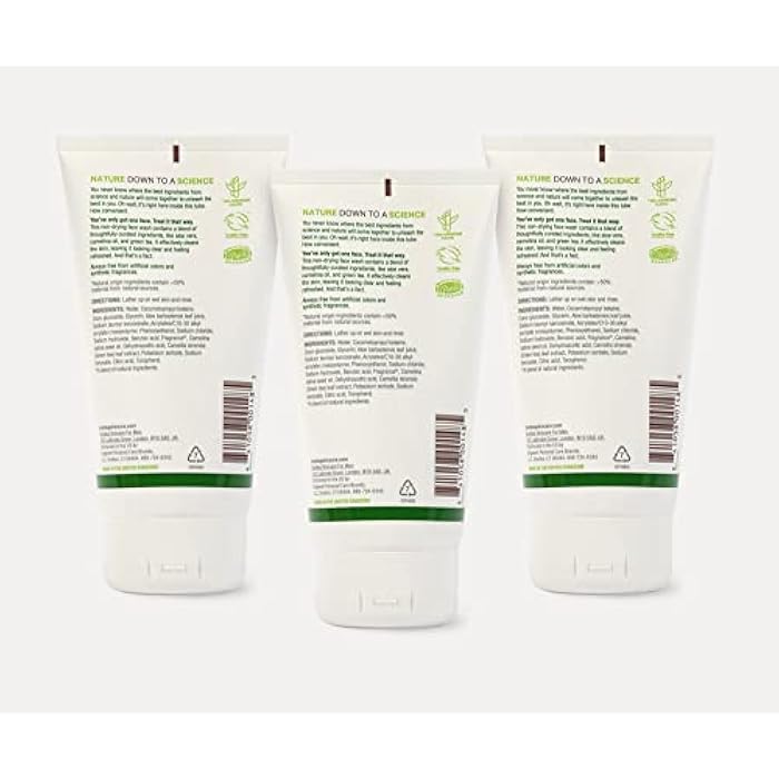 Bulldog Mens Skincare and Grooming Original Face Wash with Aloe, Camelina & Green Tea, 5 Fl. Oz. - Pack of 3 - Image 2