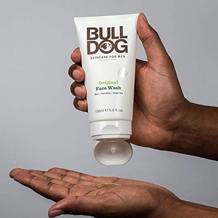 Bulldog Mens Skincare and Grooming Original Face Wash with Aloe, Camelina & Green Tea, 5 Fl. Oz. - Pack of 3 - Image 4