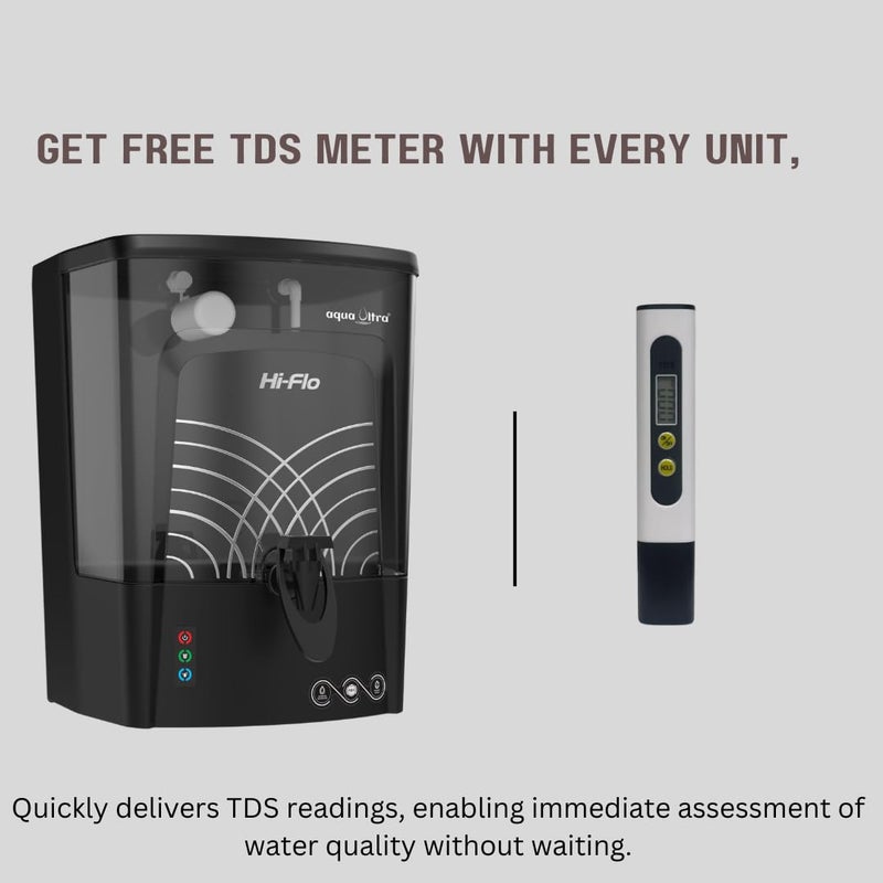 AquaUltra Water Purifier Filter for Home 9L Transparent Tank Free TDS Meter ROUV Tech 65 Water Saving Ideal for Home Compatible with All Water Sources Efficient Versatile use - Image 2