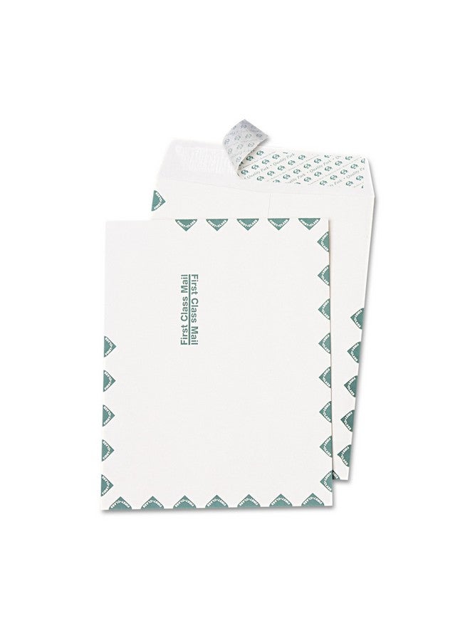 Quality Park 10 X 13 First Class Catalog Envelopes First Class Border Redistrip Selfsealing Closure 28 Lb White Wove 100 Per Box (Qua44786) - Image 1