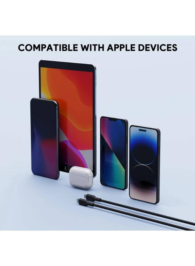 أوكي كابل AUKEY سيركلت CL USB-C إلى لايتنينغ، 1 متر، أسود - CB-NCL1-BK - Image 5