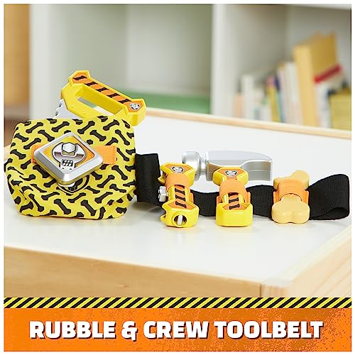 Rubble & Crew Rubble Crew Rubbles Construction Tool Belt with 6 Piece Kids Tool Set Pretend Play Costume with Kids Toys for Ages 3 and Up - Image 5