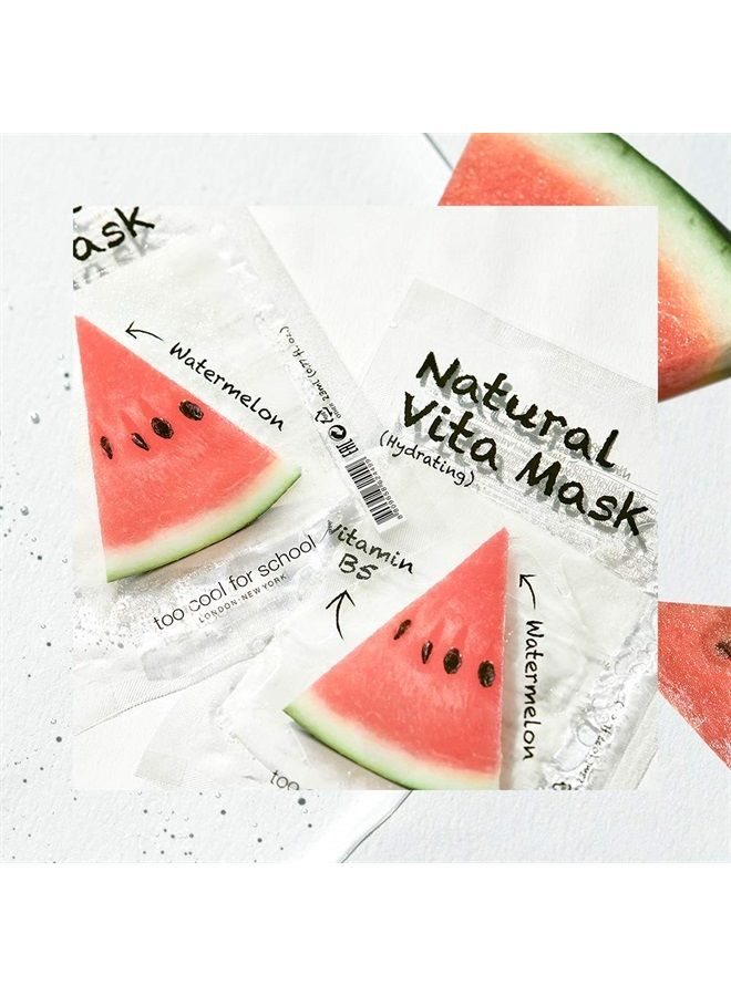 too cool for school Natural Vita Mask Set, Hydrating (Vitamin B5) - Image 2