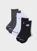 New Balance Kids 3 Pack Lightweight Crew Socks