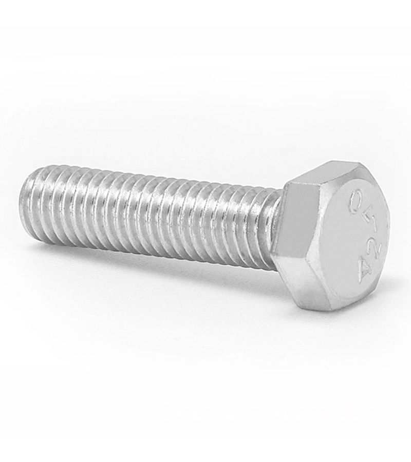 A2 304 Stainless Steel Metric Threaded DIN933 External Hex Hexagon Head Cap Screw M10x20 Bolt 5 Pcs - Image 2