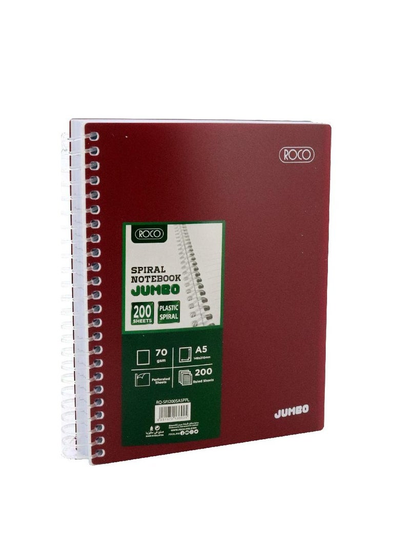 روكو دفتر ملاحظات جامبو عربي/إنجليزي، مقاس A5200 ورقة - Image 1