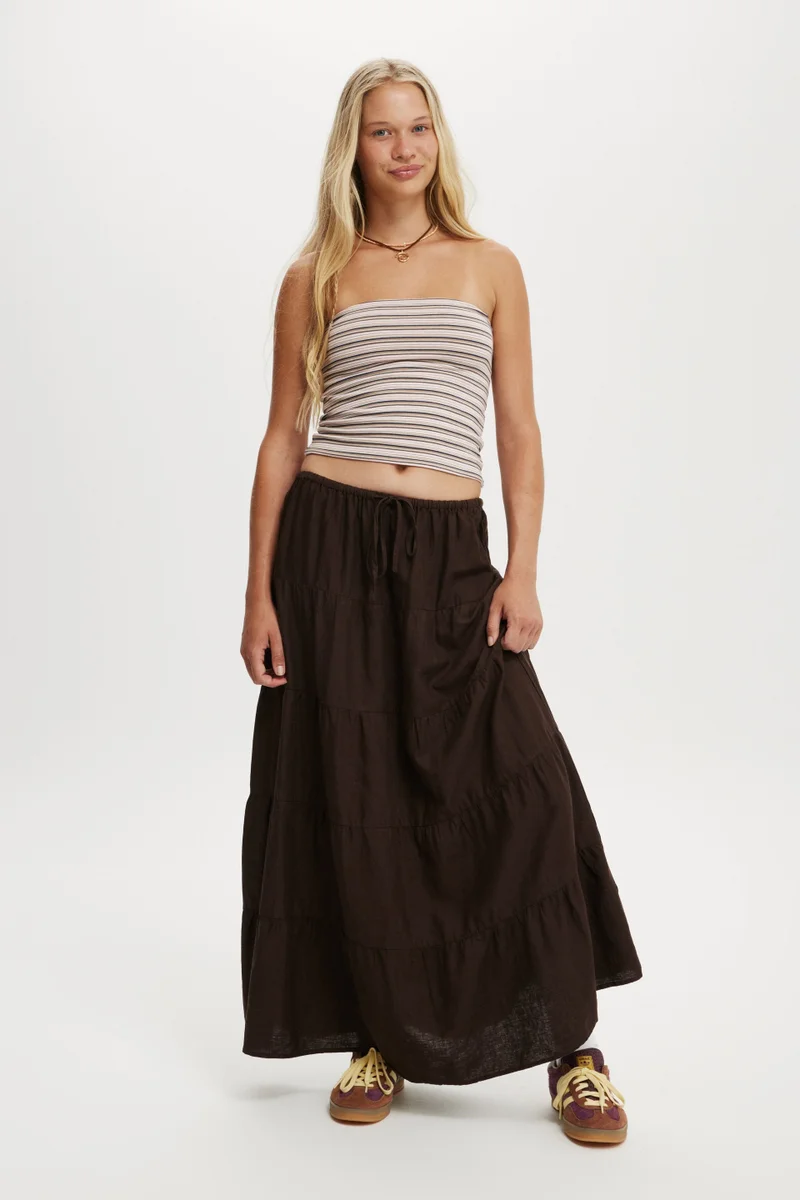 كوتون اون Haven Multi Tiered Maxi Skirt