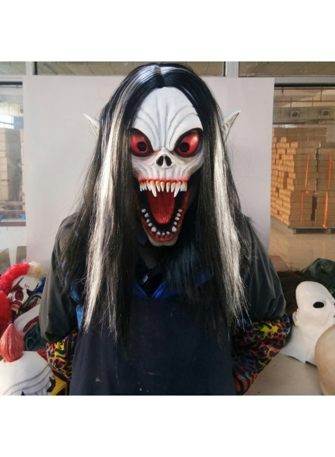 NIBEMINENT Vampire Costume Headpiece with Mobius Half Mask