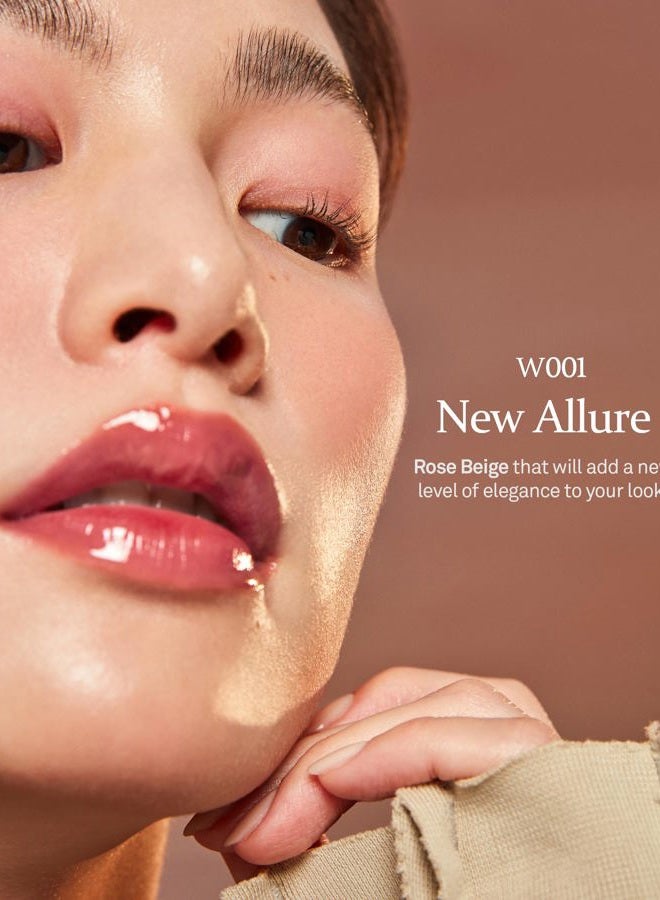 HINCE Mood Enhancer Water Liquid Glow - Non-Sticky & Waterproof Lip Stain for Women - Long Wearing Lip Gloss for Natural and Glass Glow - Moisturizing Liquid Makeup, 0.16 fl.oz. (NEW ALLURE) - Image 2