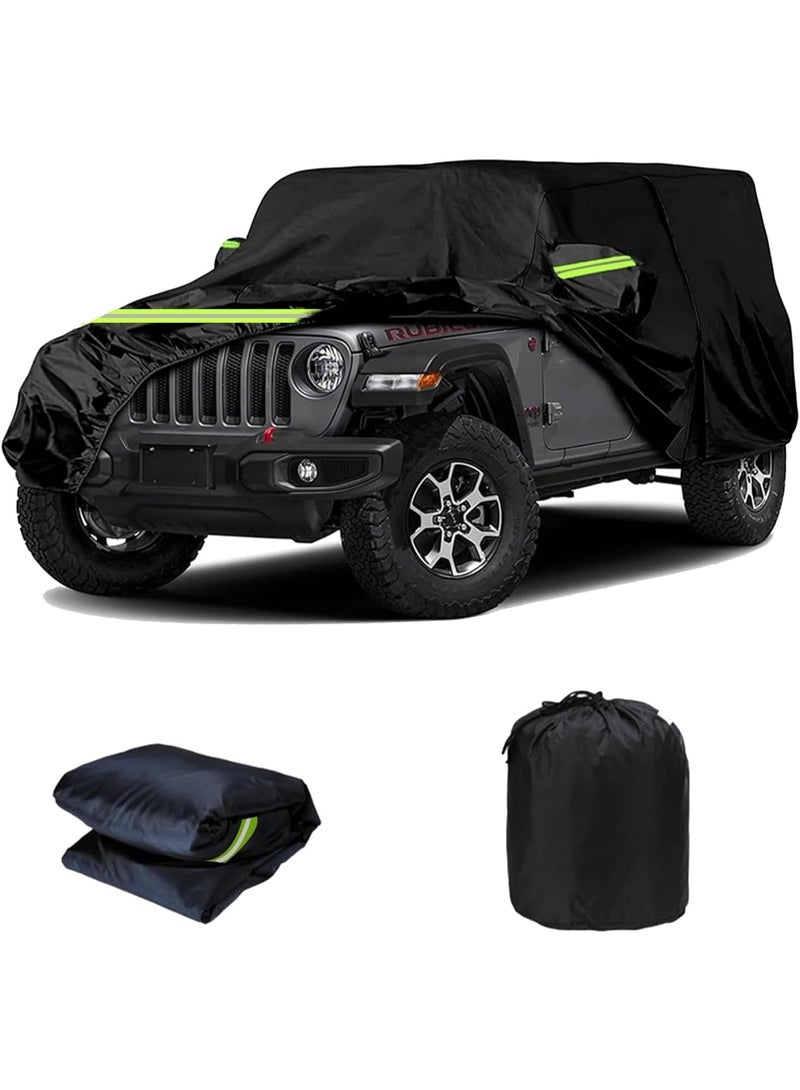 Arabest Car Cover Compatible for Jeep Wrangler JK/JL/YJ/TJ (4-Door) Accessories All-Weather Waterproof UV Resistant Anti Hail - Image 1
